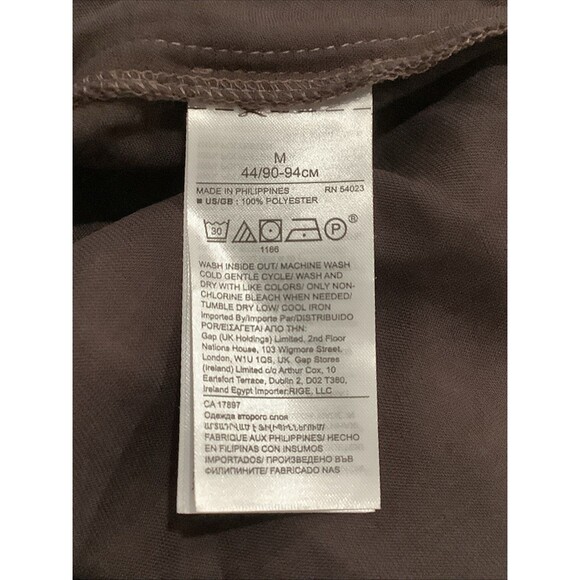 Banana Republic Silky Wide Leg Pants Drawstring Waist Medium Brown NWT - Picture 5 of 8